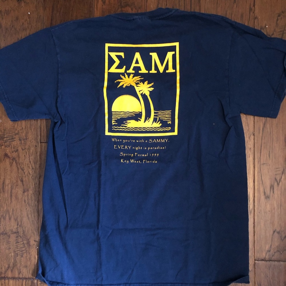 Vintage 1999 sigma alpha mu fraternity T-shirt